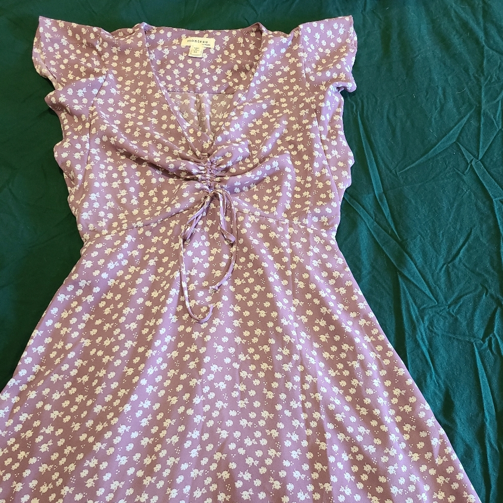 Monteau Purple Floral Dress